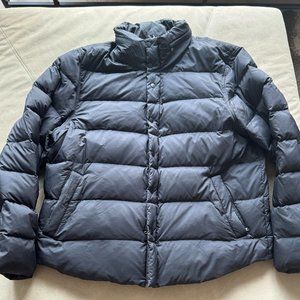 James Perse Yosemite Puffer Down Jacket - Black with Hood Size 5/XXL